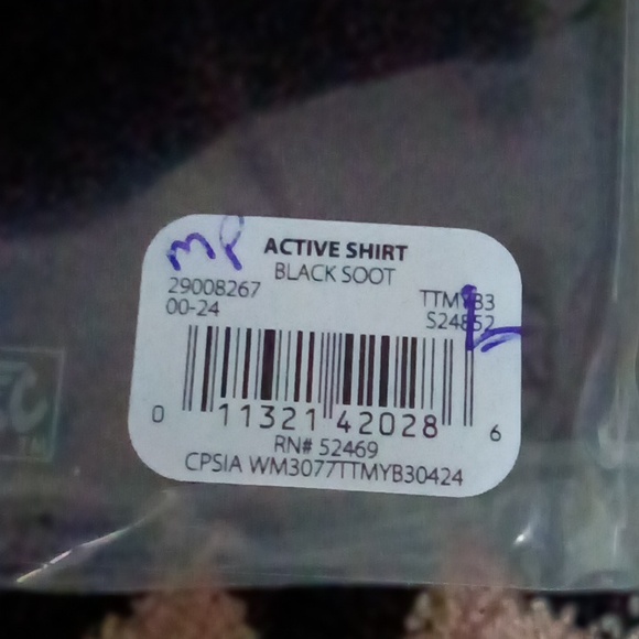 Time And Tru Black Maternity V-Neck Soft Comfortable Side Shirring T-Shirt - Picture 7 of 7